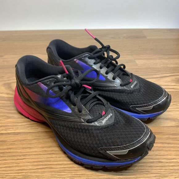 Brooks Launch 4 Women's Running Shoes Size 9 B (Medium) Black Pink 1202341B066 - Picture 1 of 10